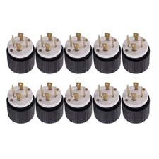NEMA L14-30 L14-30P Male Plug 30A 125/250V Locking for Generator 10PCS 10-pk