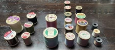 VTG 15 J&P Coats, Coats & Clark, Lily Spools Wooden + 5 Bonus Spools FREE Ship!!