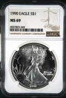 1990 Bullion Silver Eagles NGC MS-69