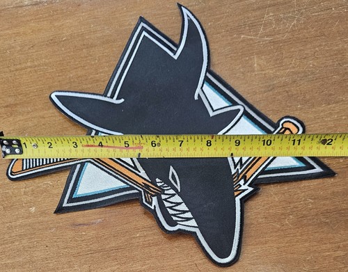 Vintage 12" NHL San Jose Sharks Genuine Embroidered Hockey Jersey Patch Pacific - Picture 4 of 5
