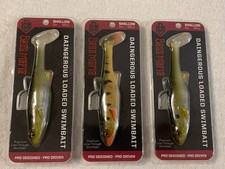 (LOT OF 3) BASS MAFIA 5” DAINGEROUS LOADED SWIMBAIT SHALLOW MULTIPLE COLORS NIP
