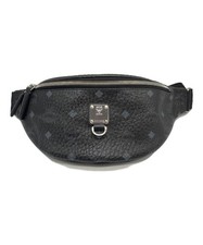 MCM Visetos Belt Bag Sling Bag Waist Bag Black Monogram MUZ9SFI27BK001 Authentic