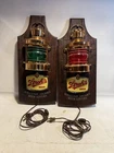 2 Lot Vintage Stroh's Beer Bar Signs Welcome Aboard Beer Lovers Nautical Lighted
