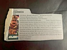 GI JOE: MARINE  (FILE CARD) (LEATHERNECK)