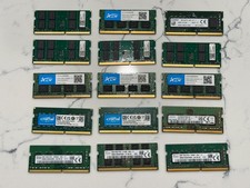 Lot of 15x 8GB DDR4 SODIMM Laptop RAM Modules   Mixed