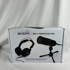 Zoom ZDM-1 Podcast Mic Pack with Headphones, Windscreen, XLR, and Tripod