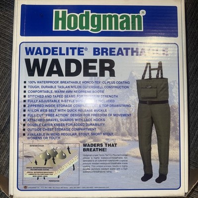 Hodgman Wadelite Breathable Waders - 13613 Size Small - BRAND NEW OPEN BOX