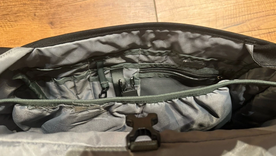 Patagonia Messenger Bag Laptop Reflective Green/Black Go Custom Embroidered - Image 4 of 4