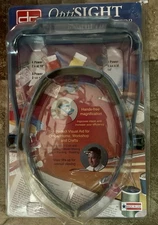 NIP DONEGAN VISOR OPTI-SIGHT~+2 LENS POWERS~HANDS FREE MAGNIFICATION~VISUAL AID