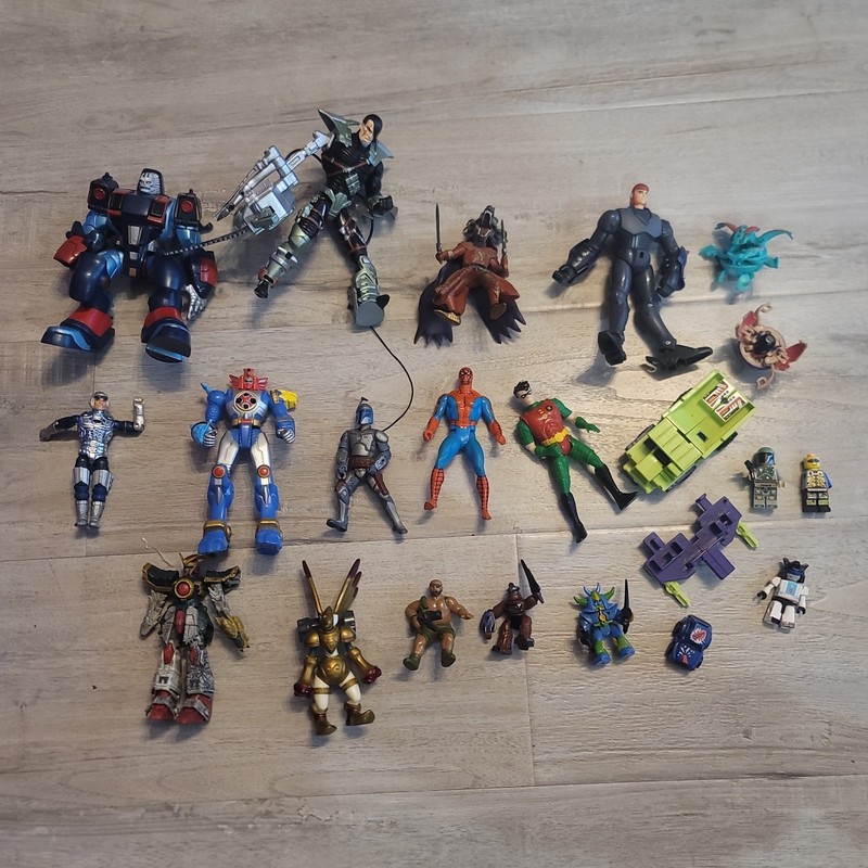 Huge Mixed Lot of Random Toys, Figures, and Collectibles  Nostalgia 