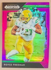 2019 Panini Prizm Draft Purple Prizms SP Royce Freeman #82 Oregon Denver