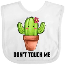 Inktastic Cute Cactus Dont Touch Me Baby Bib Cacti Lovers I Love Plants Plant