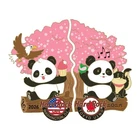 Hard Rock Cafe Tokyo UYENO 2026 FRIENDSHIP CHERRY BLOSSOM Panda Pin Badge Sakura