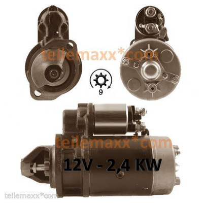 Anlasser für Farymann Marine 71W 95W P30 R30 R30M S10 0572.01.1.255  Z= 9JD 12V