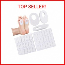 60 Pack Callus Pads Soft Felt Callus Oval Shape Corn Pads for Bottom of Foot Adh