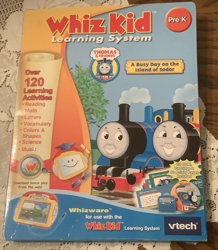 Vtech ~Whiz Kid Learning System~Thomas & Friends Busy Day on Island of Sodor~NEW