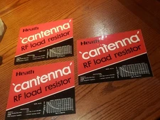 One New Large Heathkit HN-31A Label for 'Cantenna' RF Load Resistor