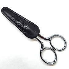 Gingher 4" Embroidery Scissors Made in Germany G-4 Leather Sheath Mint Condition