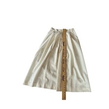 Vintage Pleated A-Line Midi Skirt with Pockets Career Casual Size Unknown