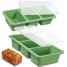Silicone Freezer Trays with Lids 1 Cup Silicone Soup Freezer Molds Set of 2, ...
