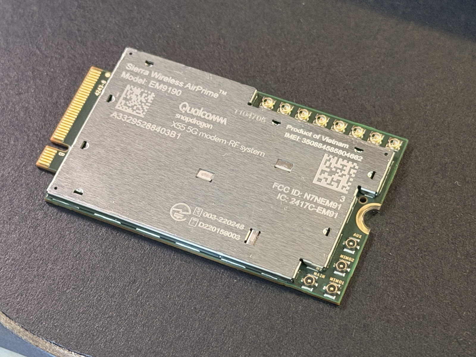 Sierra Wireless EM9190 5G Modem | Qualcomm X55 | M.2 | 4x4 MIMO | Tested