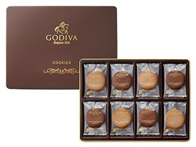 Godiva Japan, 2 Kinds Cookie Assortment, 30 pieces in a box, For