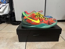 Boys Nike Kobe 8 (size 6)  electric orange volt bright crimson  Size 6 y GS