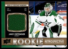 Jake Oettinger 2021-22 Upper Deck Rookie Retrospective #RR-4 Dallas Stars