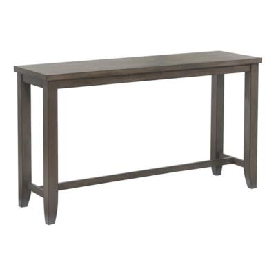 Sunset Trading Shades of Gray 65'' Rectangular Wood Narrow Pub Table in Gray