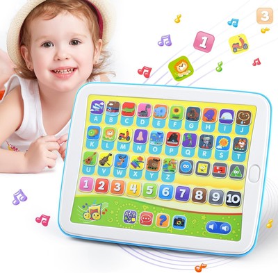Bilingual Spanish & English Learning Toys for Toddlers 1-3, Kids Interactive... 