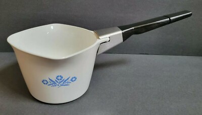 Corning Ware Blue Cornflower p-55-b 4 Cup Sauce Maker & Handle