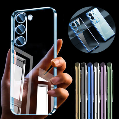 Für Samsung S24 S23 S22 S21 A04S A14 A23 A53 Stoßfeste Beschichtung Klar Cover Case