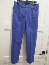 NYDJ Blue STRAIGHT  Slim Lift  Tuck JEANS SIZE 6 x 28" Mid Rise EUC 