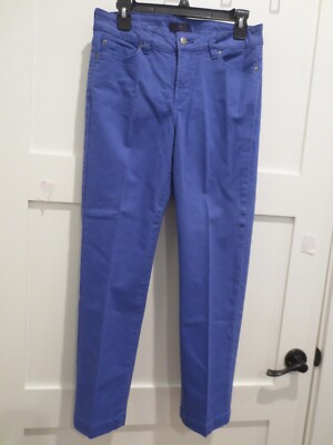 NYDJ Blue STRAIGHT & Slim Lift & Tuck JEANS SIZE 6 x 28''  Mid Rise  EUC!!