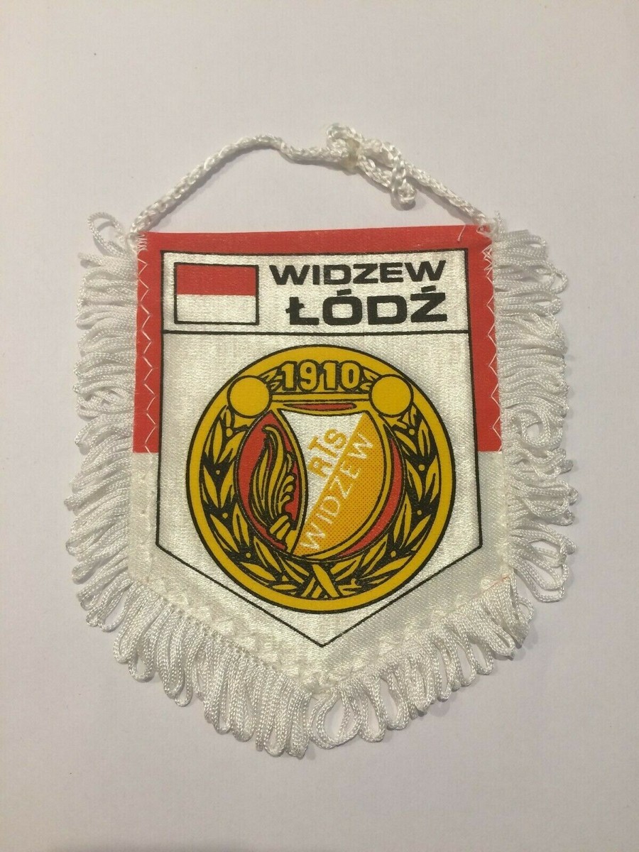 Fanion Vintage Widzew Lodz - Pologne - Banderin De Club étranger