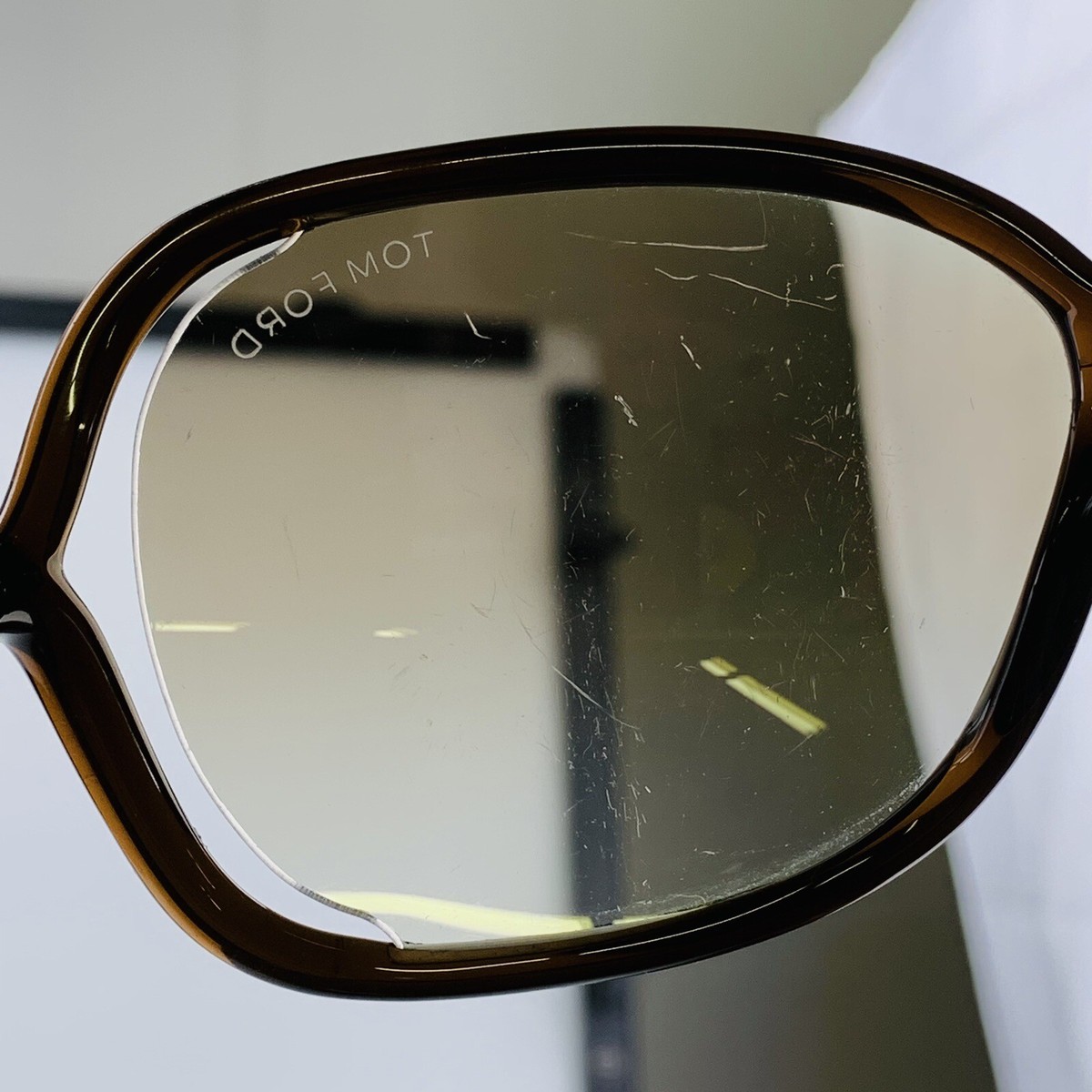 Tom Ford Sunglasses mod. Raquel TF76 692 Brown Oversized Italy | eBay