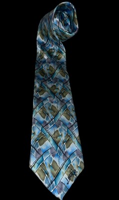 J. Garcia Necktie 100% Silk Northern Lights Collector Edition Artist Proof #2013