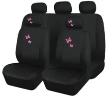 For Honda Embroidery Butterfly Car Seat Covers Set Universal Fit For Women