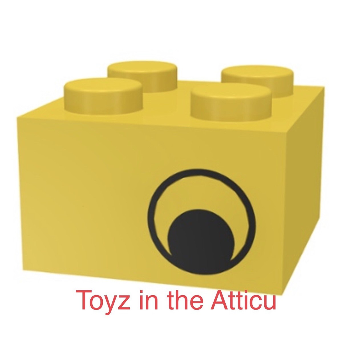 Lego 1x 3003pe1 Yellow Brick 2 x 2 with Eye without White Pattern