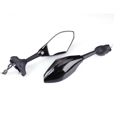 Motorcycle LED Turn Signals Rear View Side Mirrors For Triumph