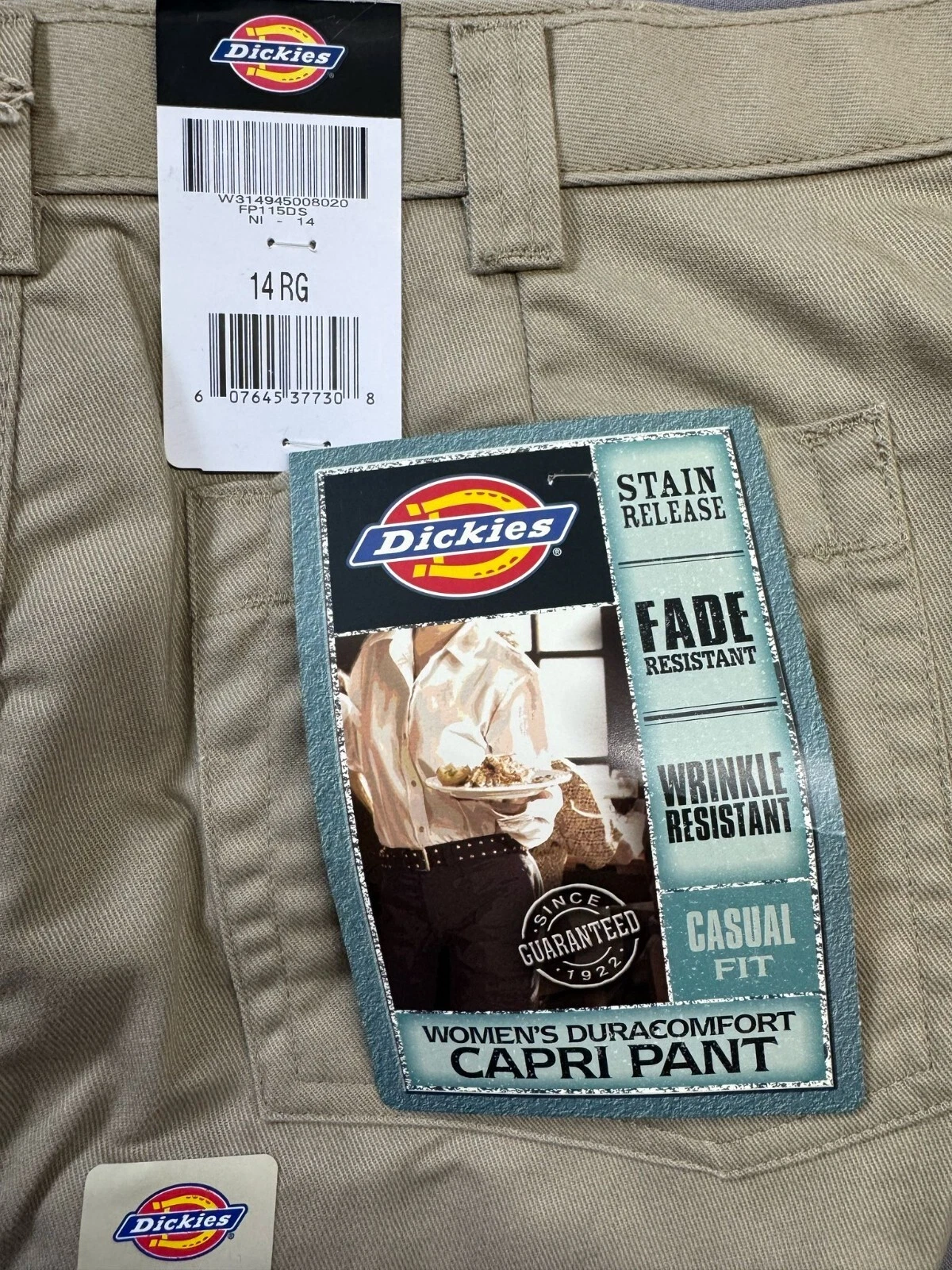 Dickies Women's Duracomfort, Wrinkle-Resistant Capri Pant
Opens in a new window or tab