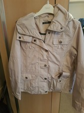 Jackets, Coats, X 2, Sos Jenson, Waterproof, Designer, Festival, Navy & Cream M