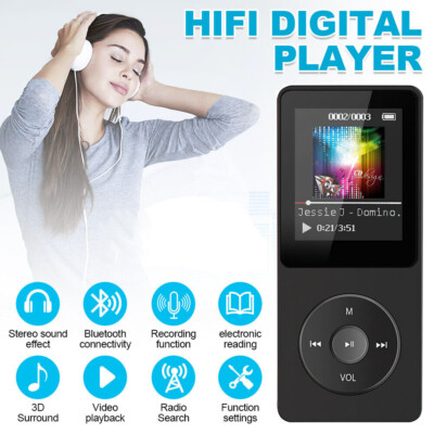 MP4 MP3 Player FM Radio Recorder Bluetooth Sport Musik Player Unterstützt 128GB