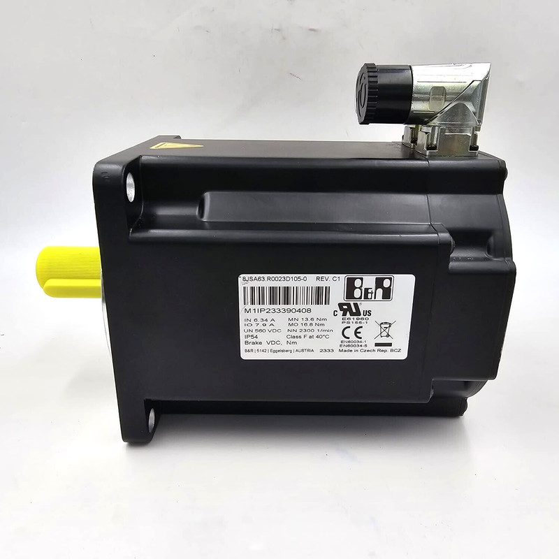 8JSA63.R0023D105-0 B&R AC SERVO MOTOR  MN: 13.8 Nm, NN: 2300 1/min IN: 6.34 IP54