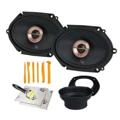 Infinity Kappa 683XF 100W 6x 8'' 2-Way Car Speakers w/ NVX Speaker Install Kit