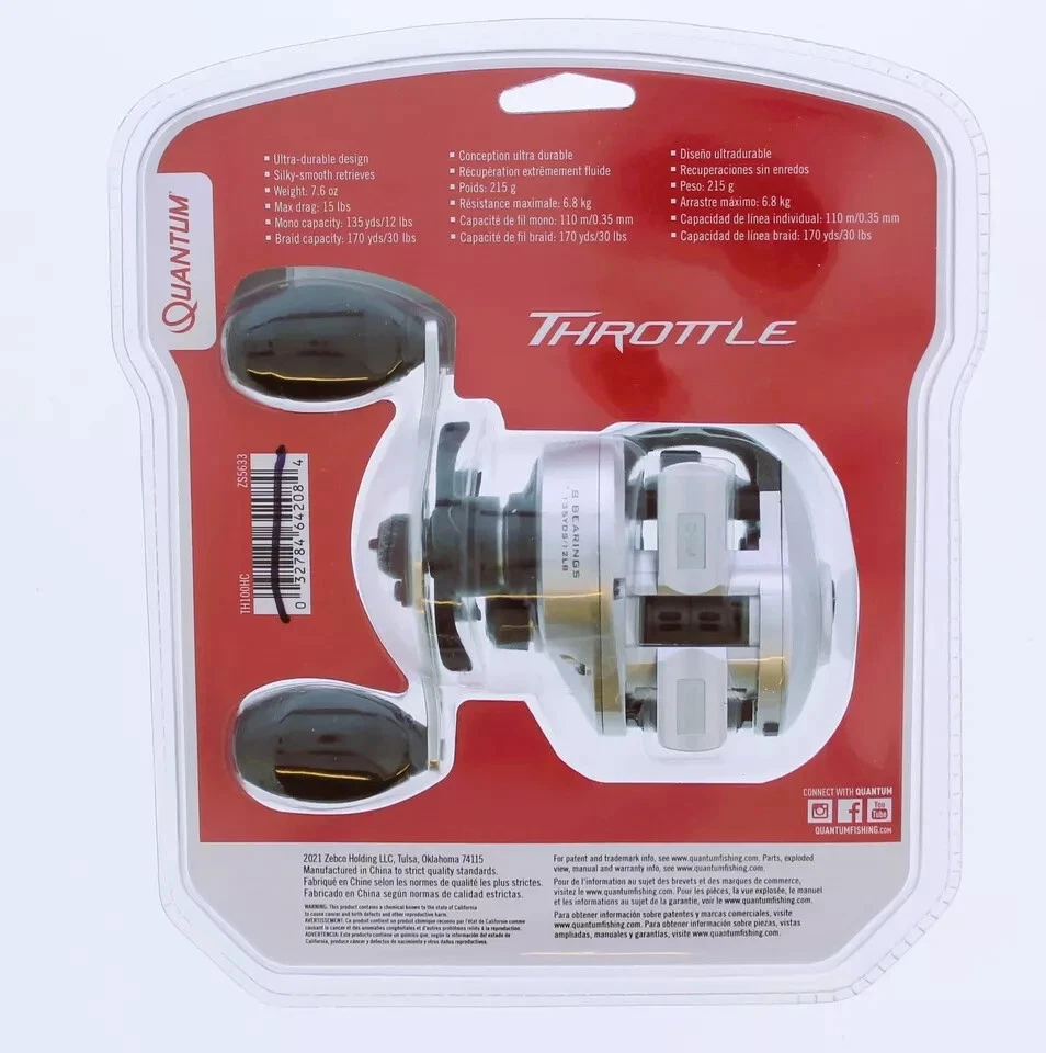 Quantum Throttle TH100HC Baitcasting Reel - Image 2 of 2