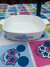 Vintage Corning Ware Blue Cornflower 1qt Casserole Dish P-1-B Made In USA 