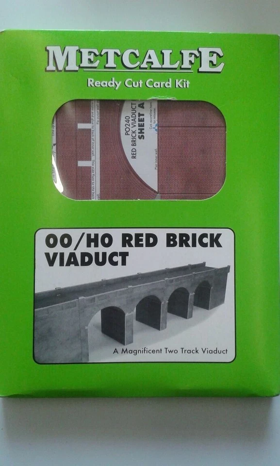 Double Track Red Brick Viaduct - OO/HO Card kit – Metcalfe PO240 - Image 3 of 3