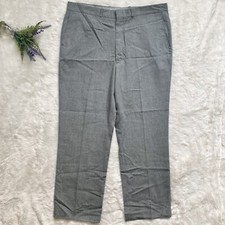 Farah Vintage Mens Dress Pants Slacks Gray 70s 80s Business Casual Flat Front