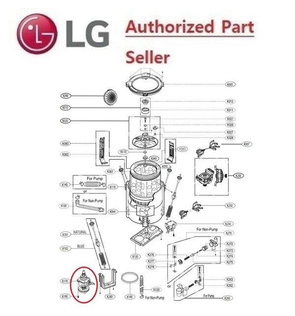 LG WASHING MACHINE Clutch Assembly 4265EY1003P for WTG6520 No Bolts for